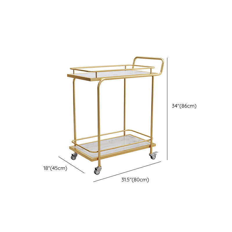 Modern Open Storage Prep Table Rectangular Rolling Kitchen Trolley Clearhalo 'furn' 'furn_kitchen_islands_carts' 'Furniture' 'Kitchen & Dining Furniture' 'Kitchen Islands & Carts' 'kitchen_islands_carts' 6784702