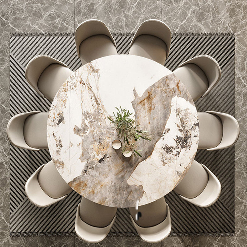 Simplicity Dining Room Dinner Table Rubberwood Solid Wood Base Dining Table