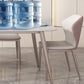Metal Base Dining Table Tripod Stone Home Kitchen Dining Table Clearhalo 'Dining Tables & Seating' 'Dining Tables' 'dining_table' 'furn' 'furn_dining_table' 'Furniture' 'Kitchen & Dining Furniture' 6784940