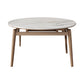Home Dinner Room Kitchen Table Stone Extendable Dining Table