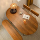 Ovale eetkamer keukentafel Moderne eettafel met zilveren frame
