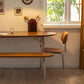 Ovale eetkamer keukentafel Moderne eettafel met zilveren frame