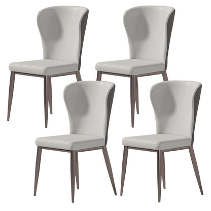 Contemporary Style 1/2/4/5/7 Pieces Dining Chairs Set Rectangle Stone Furniture in White