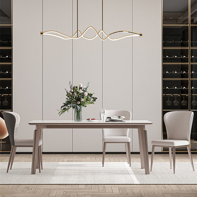 Contemporary Style 1/2/4/5/7 Pieces Dining Chairs Set Rectangle Stone Furniture in White