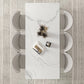 Contemporary Style 1/2/4/5/7 Pieces Dining Chairs Set Rectangle Stone Furniture in White