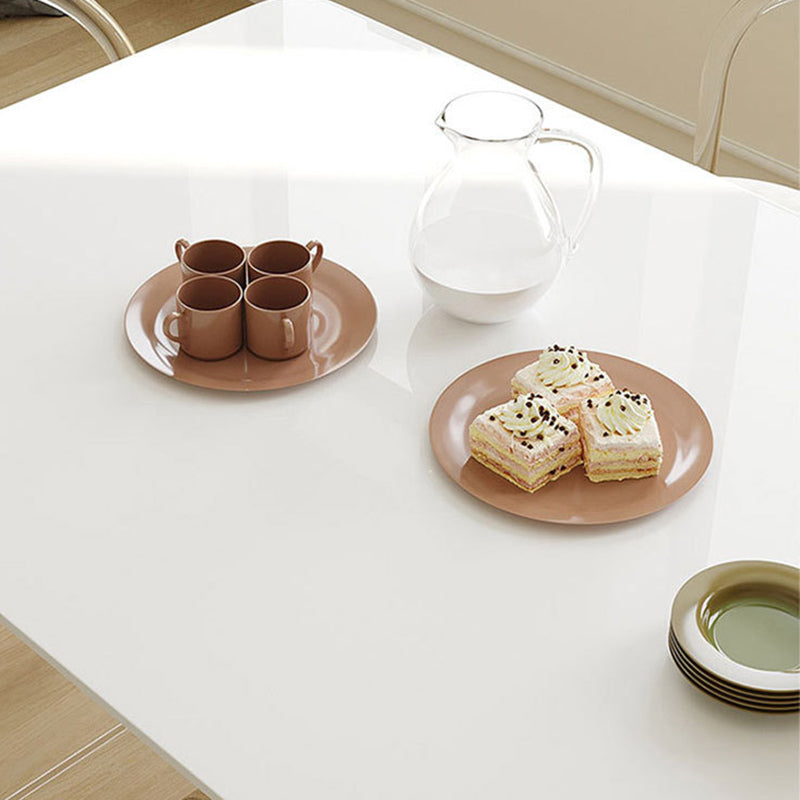 Estilo contemporáneo 1/2/7 piezas sillas de comedor colocados muebles de piedra rectangle en blanco