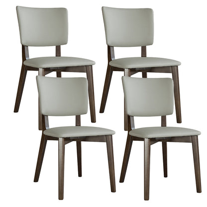 Eigentijdse stijl 1/4/5/7 stukken eetstoelen met rechthoekige stenen meubels in grijs