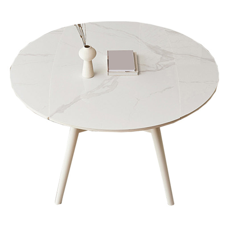 モダンな1/4/5/7ピースダイニングセット長方形の石の折りたたみ式ダイニングテーブルダイニングルーム用