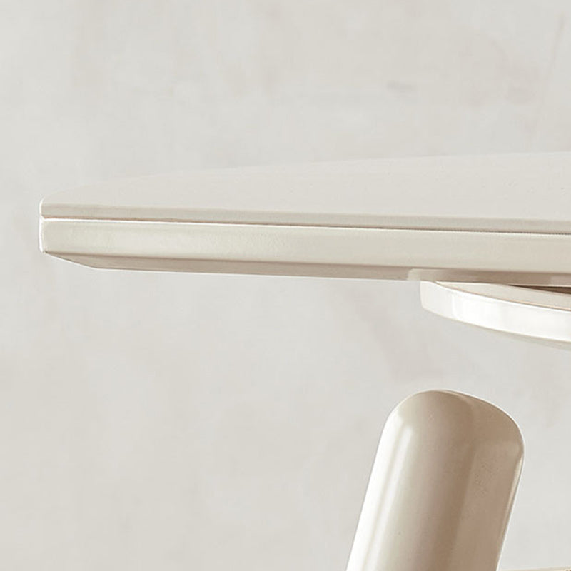 モダンな1/4/5/7ピースダイニングセット長方形の石の折りたたみ式ダイニングテーブルダイニングルーム用