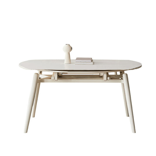Modern 1/4/5/7 Pieces Dining Set Rectangle Stone Collapsible Dining Table for Dining Room
