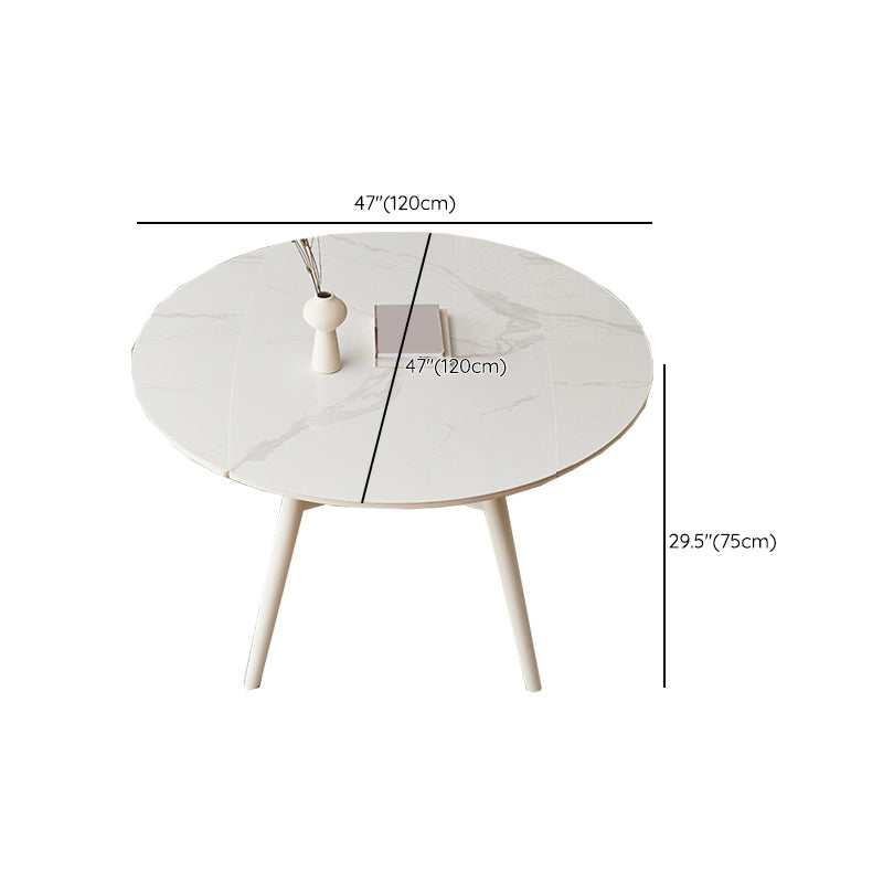 モダンな1/4/5/7ピースダイニングセット長方形の石の折りたたみ式ダイニングテーブルダイニングルーム用