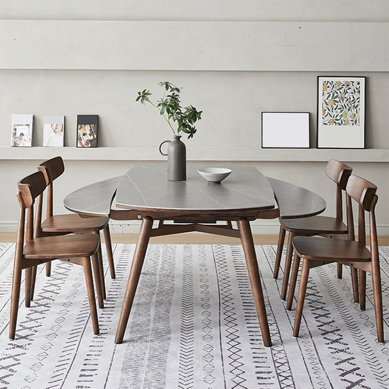 Modern 1/4/5/7 stukken Dinerset Stone opvouwbare eettafel voor eetkamer