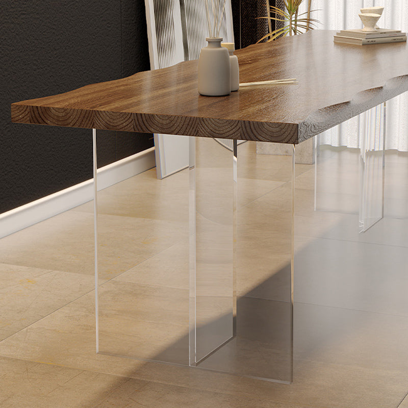 Moderne 1/5/7 Stück Essset Rechteck Holz Esstisch für Esszimmer Küche