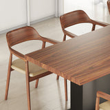 Modern de 1/5/7 Piezas Juego de comedor Rectangle Mesa de comedor de madera para sala de estar