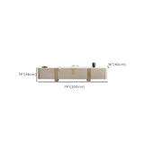 Glam TV Media Console Enclosed Storage TV Console with 2 Drawers Clearhalo 'furn' 'furn_tv_stands_entertainment_centers' 'Furniture' 'Living Room Furniture' 'TV Stands & Entertainment Centers' 'TV Stands & Media Storage Furniture' 'tv_stands_entertainment_centers' 6785288