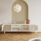 Scandinavische TV-mediaconsole Houten standaardconsole met deuren voor woonkamer