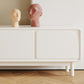 Scandinavische TV-mediaconsole Houten standaardconsole met deuren voor woonkamer