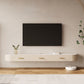 Consola flotante de piedra moderna para medios de TV, consola para sala de estar