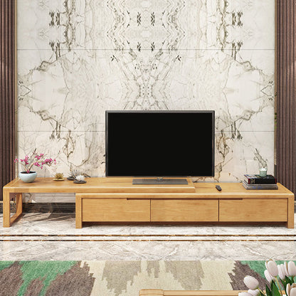 Traditional TV Media Console Solid Wood TV Console with 3 Drawers Natural Clearhalo 'furn' 'furn_tv_stands_entertainment_centers' 'Furniture' 'Living Room Furniture' 'TV Stands & Entertainment Centers' 'TV Stands & Media Storage Furniture' 'tv_stands_entertainment_centers' 6785317