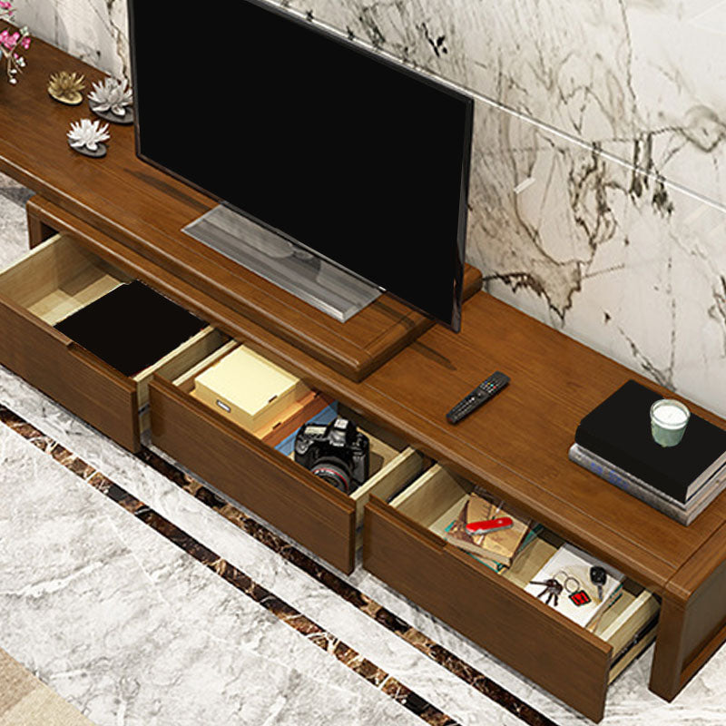 Traditional TV Media Console Solid Wood TV Console with 3 Drawers Clearhalo 'furn' 'furn_tv_stands_entertainment_centers' 'Furniture' 'Living Room Furniture' 'TV Stands & Entertainment Centers' 'TV Stands & Media Storage Furniture' 'tv_stands_entertainment_centers' 6785319