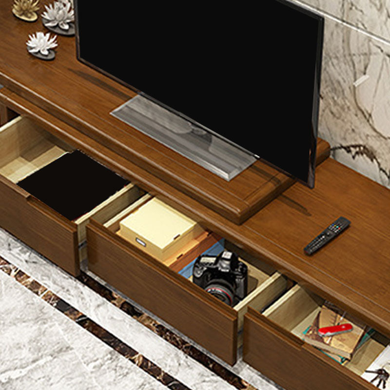 Traditional TV Media Console Solid Wood TV Console with 3 Drawers Clearhalo 'furn' 'furn_tv_stands_entertainment_centers' 'Furniture' 'Living Room Furniture' 'TV Stands & Entertainment Centers' 'TV Stands & Media Storage Furniture' 'tv_stands_entertainment_centers' 6785321