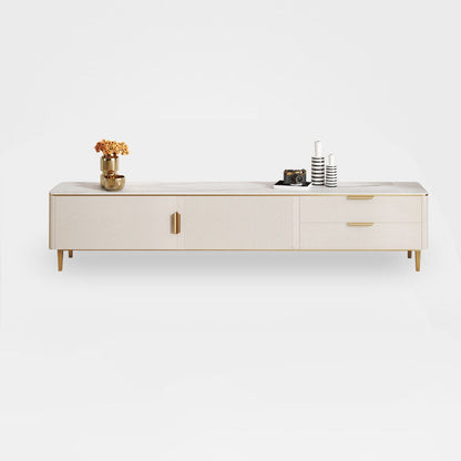 Modern Stone TV Media Console Enclosed Storage Stand Console for Living Room Clearhalo 'furn' 'furn_tv_stands_entertainment_centers' 'Furniture' 'Living Room Furniture' 'TV Stands & Entertainment Centers' 'TV Stands & Media Storage Furniture' 'tv_stands_entertainment_centers' 6785339