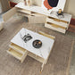 Modern Stone TV Media Console Enclosed Storage Stand Console for Living Room Clearhalo 'furn' 'furn_tv_stands_entertainment_centers' 'Furniture' 'Living Room Furniture' 'TV Stands & Entertainment Centers' 'TV Stands & Media Storage Furniture' 'tv_stands_entertainment_centers' 6785343
