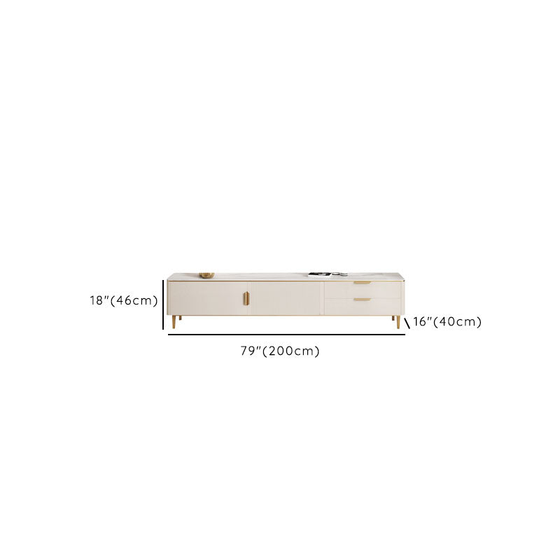 Modern Stone TV Media Console Enclosed Storage Stand Console for Living Room Clearhalo 'furn' 'furn_tv_stands_entertainment_centers' 'Furniture' 'Living Room Furniture' 'TV Stands & Entertainment Centers' 'TV Stands & Media Storage Furniture' 'tv_stands_entertainment_centers' 6785352