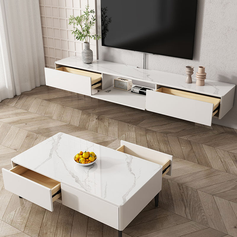 Modern TV Media Console Enclosed Storage TV Console with Drawers Clearhalo 'furn' 'furn_tv_stands_entertainment_centers' 'Furniture' 'Living Room Furniture' 'TV Stands & Entertainment Centers' 'TV Stands & Media Storage Furniture' 'tv_stands_entertainment_centers' 6785354