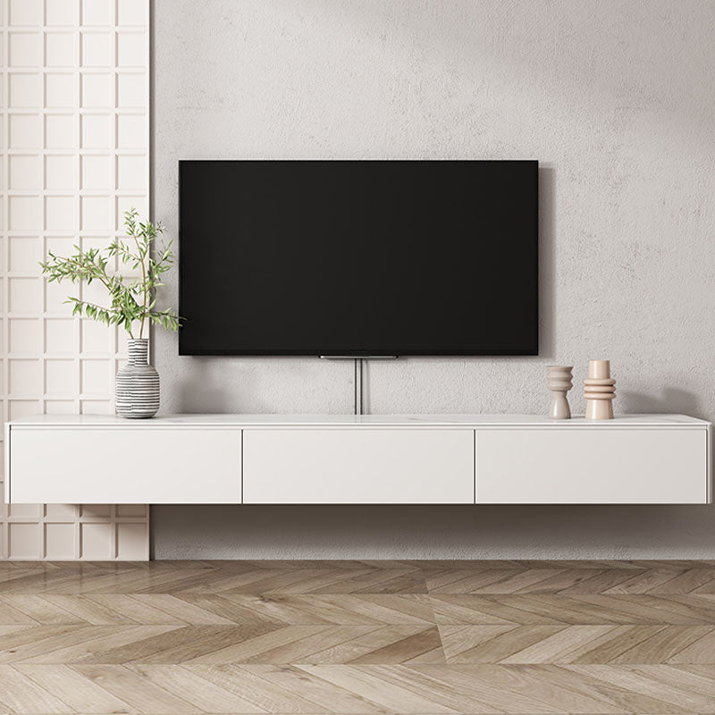 Modern TV Media Console Enclosed Storage TV Console with Drawers 79"L x 12"W x 8"H Clearhalo 'furn' 'furn_tv_stands_entertainment_centers' 'Furniture' 'Living Room Furniture' 'TV Stands & Entertainment Centers' 'TV Stands & Media Storage Furniture' 'tv_stands_entertainment_centers' 6785355