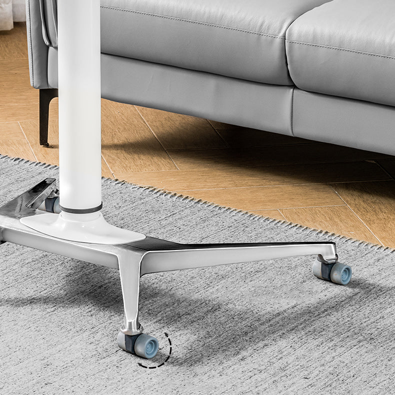 Rectangular Shaped Standing Desk White and Natural Writing Desks for Office Clearhalo 'furn' 'furn_office_desk' 'Furniture' 'Office Desks' 'Office Furniture' 'office_desk' 6788029