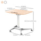 Rectangular Shaped Standing Desk White and Natural Writing Desks for Office Clearhalo 'furn' 'furn_office_desk' 'Furniture' 'Office Desks' 'Office Furniture' 'office_desk' 6788031