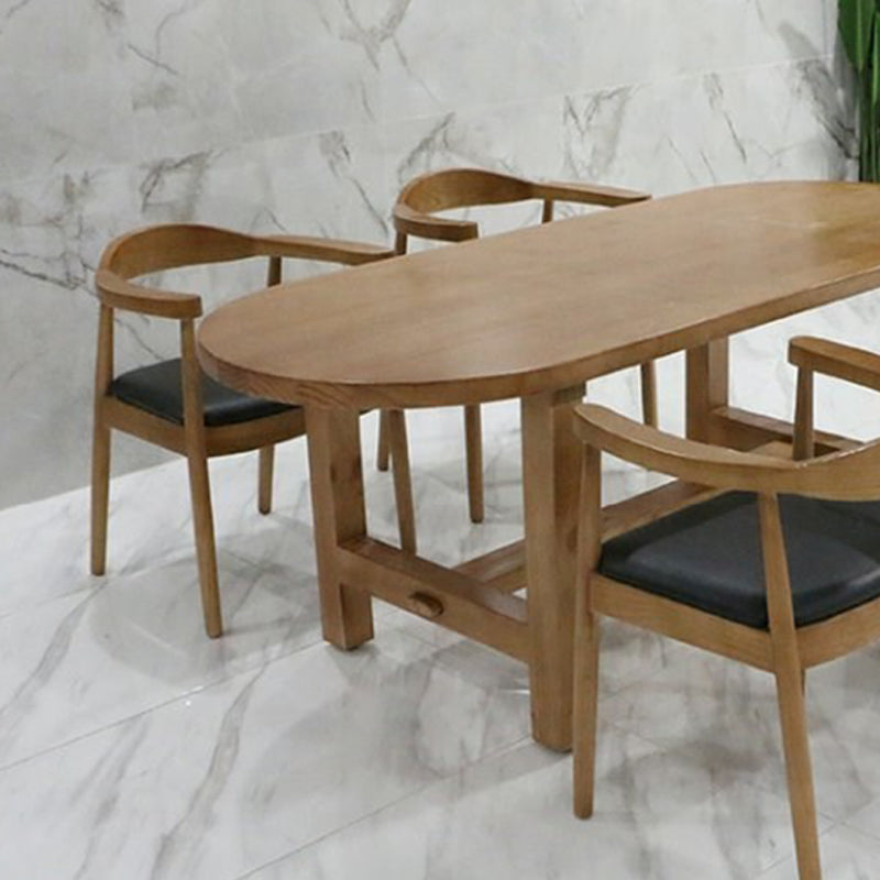 Industrial Solid Wood Writing Desk 29.53-inch Tall Oval Office Desk Clearhalo 'furn' 'furn_office_desk' 'Furniture' 'Office Desks' 'Office Furniture' 'office_desk' 6788039