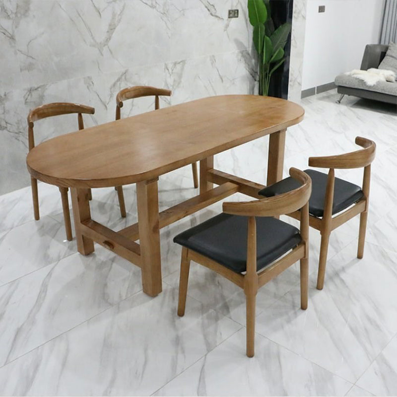 Industrial Solid Wood Writing Desk 29.53-inch Tall Oval Office Desk Clearhalo 'furn' 'furn_office_desk' 'Furniture' 'Office Desks' 'Office Furniture' 'office_desk' 6788045