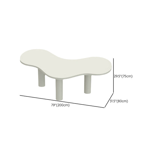 Special Shaped Executive Desk White Wooden Office Desk for Office Clearhalo 'furn' 'furn_office_desk' 'Furniture' 'Office Desks' 'Office Furniture' 'office_desk' 6788146