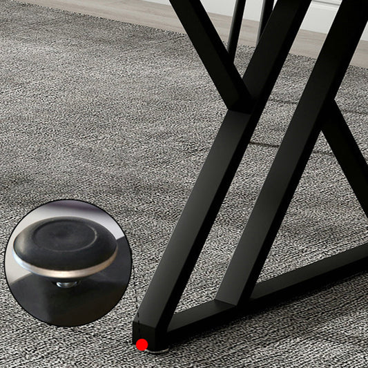 Moderner Gaming -Schreibtisch Antiquen Finish Computer Desk mit Metallbeinen