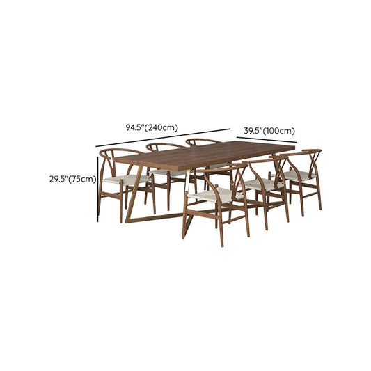 Rechteckiger Schreibtisch aus massivem Holz Glam 29.53 "großer Büroschreibtisch