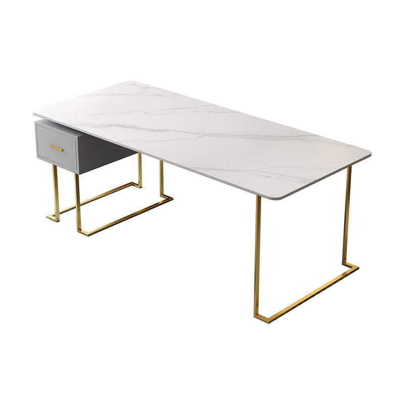 Modern 29,53 "großer Schreibtisch Steinkrümmungsbüro mit 1 Schublade