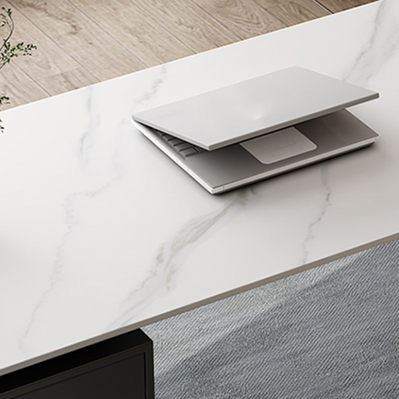 Modern 29,53 "großer Schreibtisch Steinkrümmungsbüro mit 1 Schublade