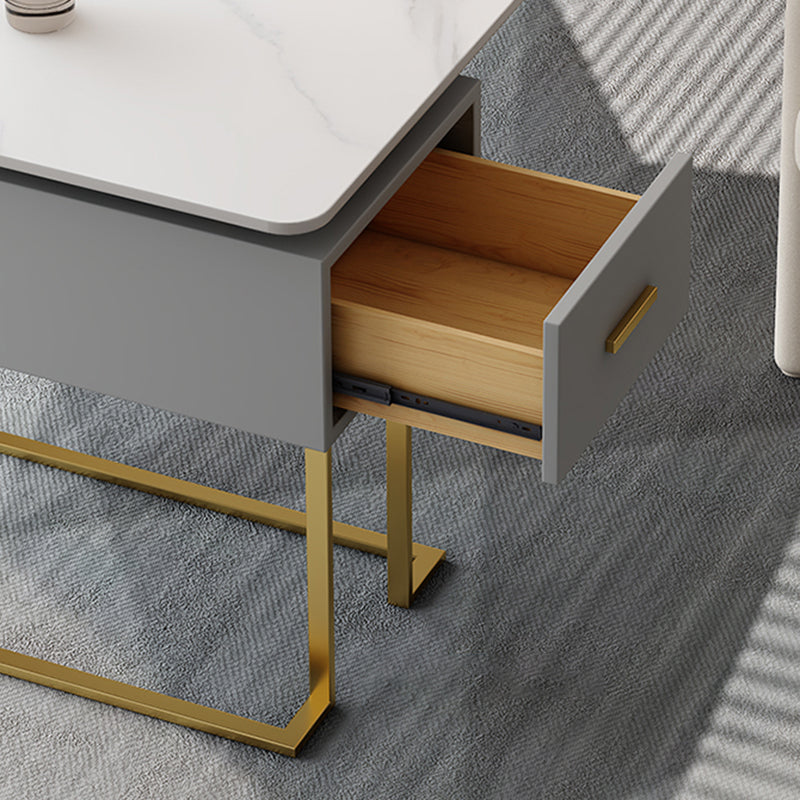 Modern 29,53 "großer Schreibtisch Steinkrümmungsbüro mit 1 Schublade