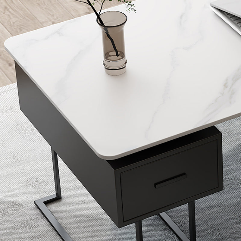 Modern 29,53 "großer Schreibtisch Steinkrümmungsbüro mit 1 Schublade