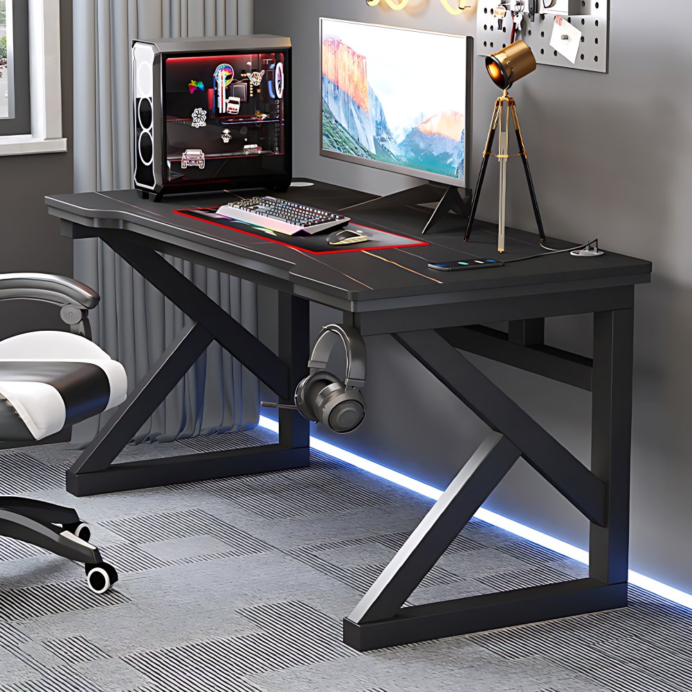 Computer Sled Industrial Stone Gaming Desk 29.53