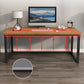 Rectangular Shaped Computer Desk Brown Writing Desk for Home Clearhalo 'furn' 'furn_office_desk' 'Furniture' 'Office Desks' 'Office Furniture' 'office_desk' 6788408