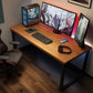 Rectangular Shaped Computer Desk Brown Writing Desk for Home Clearhalo 'furn' 'furn_office_desk' 'Furniture' 'Office Desks' 'Office Furniture' 'office_desk' 6788416