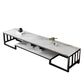 Glass TV Media Console Open Storage TV Console for Living Room Clearhalo 'furn' 'furn_tv_stands_entertainment_centers' 'Furniture' 'Living Room Furniture' 'TV Stands & Entertainment Centers' 'TV Stands & Media Storage Furniture' 'tv_stands_entertainment_centers' 6788502
