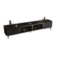 Glam TV Media Console Enclosed Storage TV Console for Living Room Black Clearhalo 'furn' 'furn_tv_stands_entertainment_centers' 'Furniture' 'Living Room Furniture' 'TV Stands & Entertainment Centers' 'TV Stands & Media Storage Furniture' 'tv_stands_entertainment_centers' 6788510