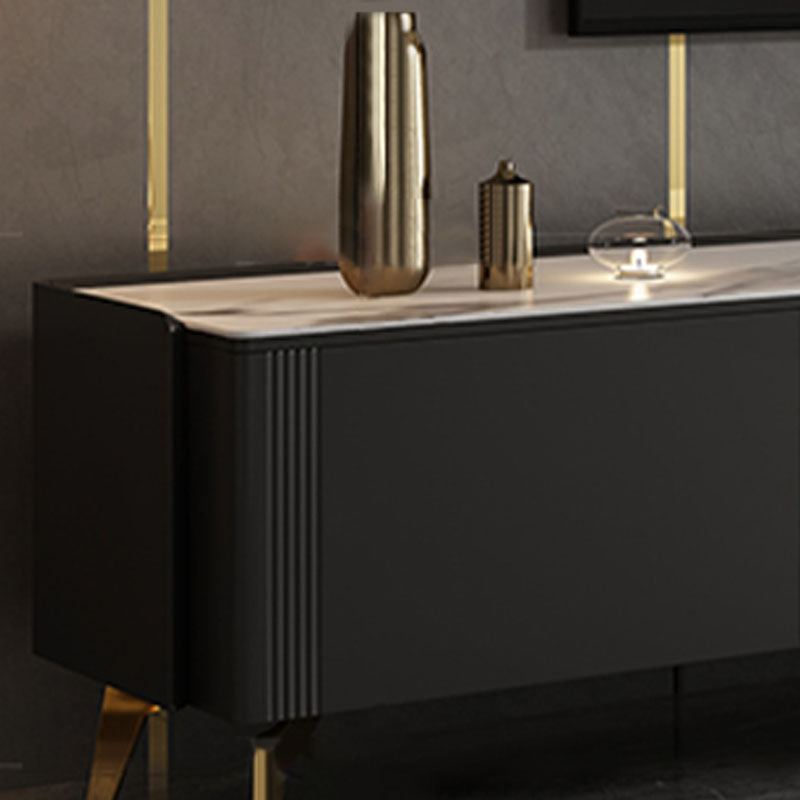 Glam TV Media Console Enclosed Storage TV Console for Living Room Clearhalo 'furn' 'furn_tv_stands_entertainment_centers' 'Furniture' 'Living Room Furniture' 'TV Stands & Entertainment Centers' 'TV Stands & Media Storage Furniture' 'tv_stands_entertainment_centers' 6788516