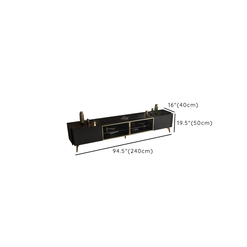Glam TV Media Console Enclosed Storage TV Console for Living Room Clearhalo 'furn' 'furn_tv_stands_entertainment_centers' 'Furniture' 'Living Room Furniture' 'TV Stands & Entertainment Centers' 'TV Stands & Media Storage Furniture' 'tv_stands_entertainment_centers' 6788523