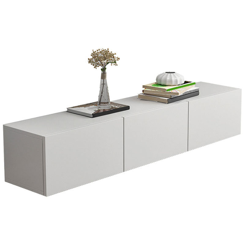 Scandinavian Enclosed Storage TV Media Console Wood Stand Console for Living Room