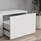 Scandinavian Enclosed Storage TV Media Console Wood Stand Console for Living Room